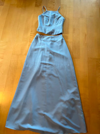Brand NEW silver blue night gown