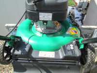 21 IN CERTIFIED 150CC  GAS MULCHING PUSH MOWER LIKE NEW 1 YR OLD