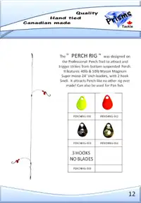 PERCH RIG FISHING TACKLE
