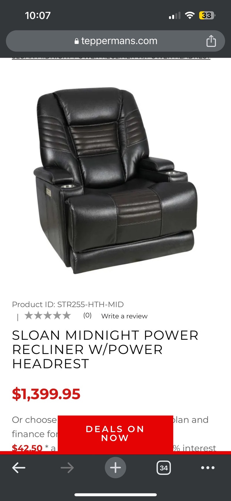 Barely used power recliner Chairs & Recliners Cambridge Kijiji