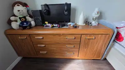 1993 Vintage Wooden Dresser, View more