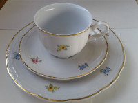 Fine porcelain/Apulum Romanian tea/coffee/dessert set18 pieces