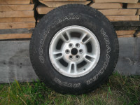 31X10.50R15LT Goodyear Wrangler tire on Dodge 6 bolt rim