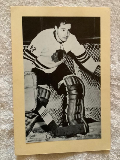 GLENN HALL - CHICAGO BLACK HAWKS "BEEHIVE PHOTO", View more