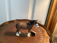 Vtg Ceramic Clydesdale Hand Crafted Equine Kingdom Figurine