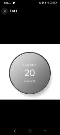 Google Nest Wi-Fi Smart Thermostat 4th Gen 
