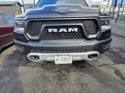 Used front bumper cover for 2019 Ram 1500 Rebel Slight scratch and no dent