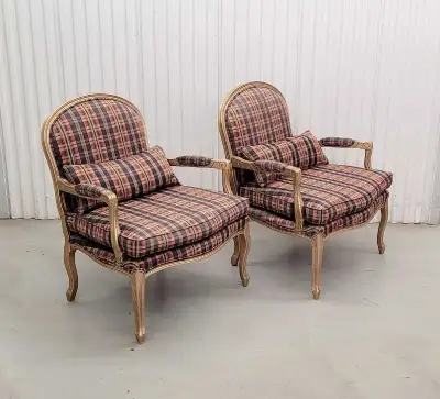 Antique Louis XV French Armchairs , View more