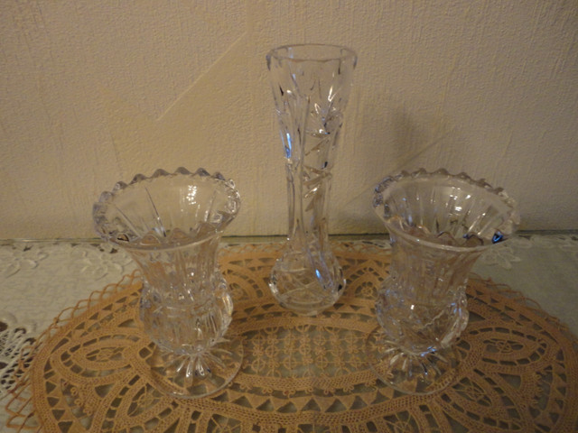 Ensemble de 3 Vases en cristal  PEENWHEEL dans Décoration intérieure et accessoires  à Longueuil/Rive Sud - Image 2