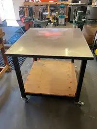 Stainless Stell Topped Table