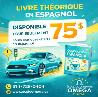 Libro en español para el examen téorico de la SAAQ, View more