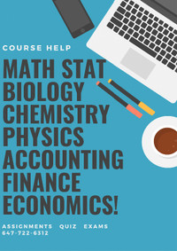 Book Accounting // Online Exam // Stats Math Finance Economics