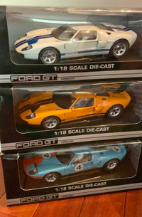 Model Cars 1/18 scale Ford GTs  (3/$360)