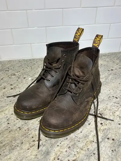 Dr.Martens 1460 crazy horse leather boots, US women’s 10, View more