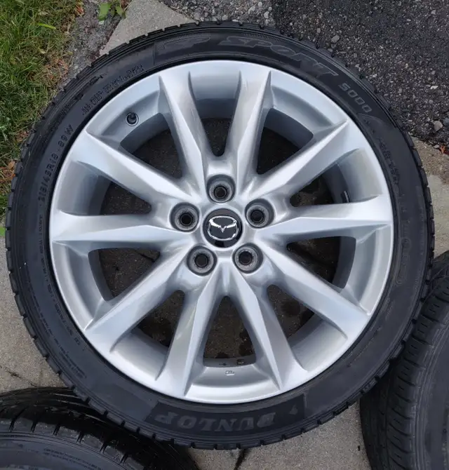OEM Mazda 18" alloy rims wheels set of 4 with tires 215/45/18 in Tires & Rims in City of Toronto - Image 7