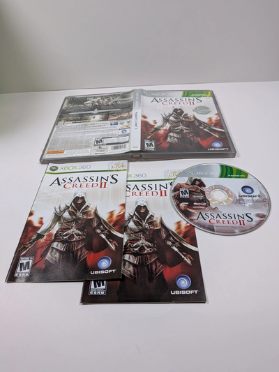 ASSASSINS CREED I & II LOT 2 JEUX CONSOLE XBOX 360 COMPLET