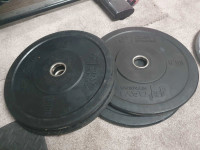 Four 10lb Rubber Weight Plates