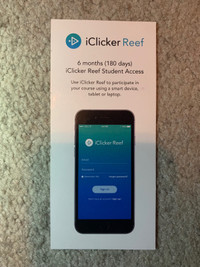 iClicker Reef access code (6 months)
