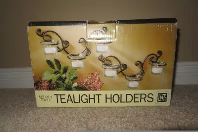 Wall Mount Tealight Holders for 6 candles, View more