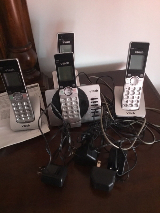 4 Téléphone sans fil VTECH  in Home Phones & Answering Machines in Saint-Jean-sur-Richelieu - Image 4
