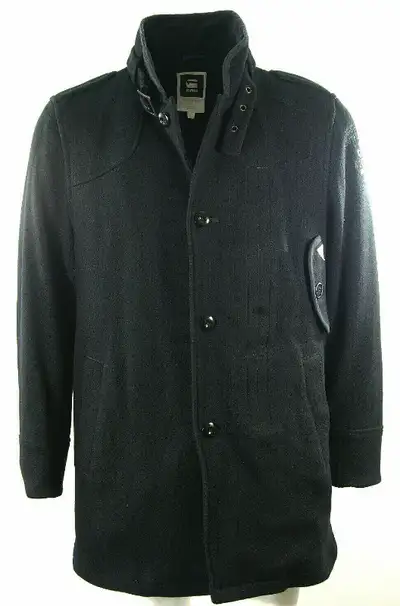 G-Star Mens Garber Trench Coat Black Fall Winter - Mens XL, View more