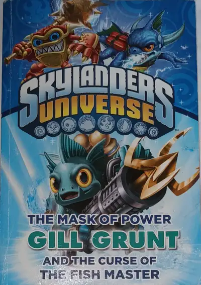 Skylanders Universe Gill Grunt Book $3 . Located in Summerside, SE London - Click on Map Link Smoke...