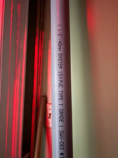 I'm offering 2 length of 12 feet Ipex System 15, 1 1/2 inch (40mm) PVC pipe, perfect for various plu...