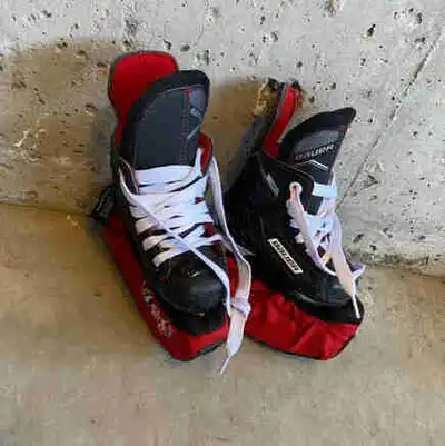 Bauer NS Youth Hockey Skates with Blade Guards, View more