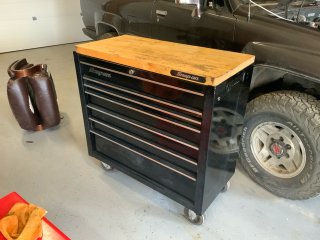 Snap-on Tool Box w/ Wood Top in Tool Storage & Benches in Vernon - Image 2