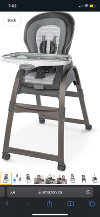 Ingenuity Boutique Collection 3-in-1 Wood High Chair, Bella