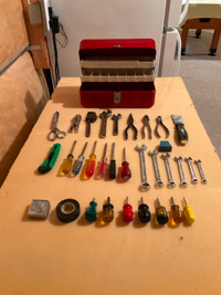 Assorted Hand Tools and Tool Box