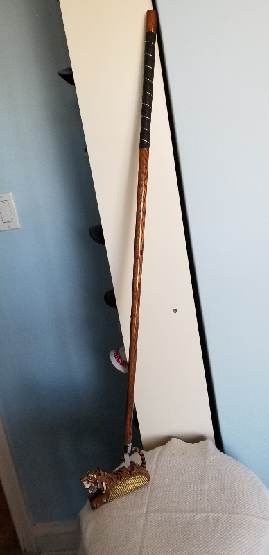 Golf Putter Tiger Head w/Wood Shaft (Putter Buds), View more