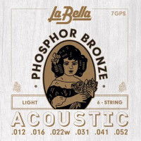 La Bella PHOSPHOR BRONZE 7GPS Acoustic Guitar Strings