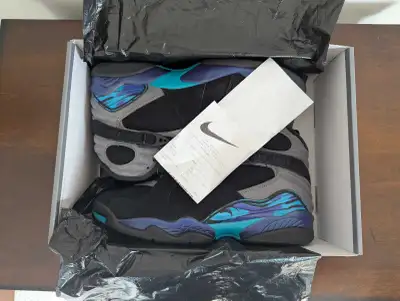 Jordans retro 8 aqua size 11 mens, View more