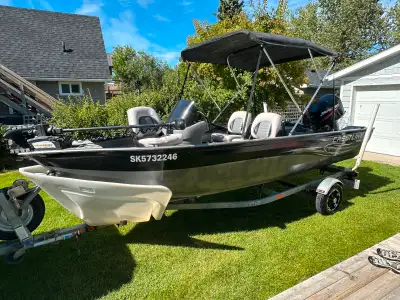 2009 Crestliner Kodiak 167 2009 Mercury 50 Hp Outboard Motor 2009 Crestliner Galvalized Trailer Minn...