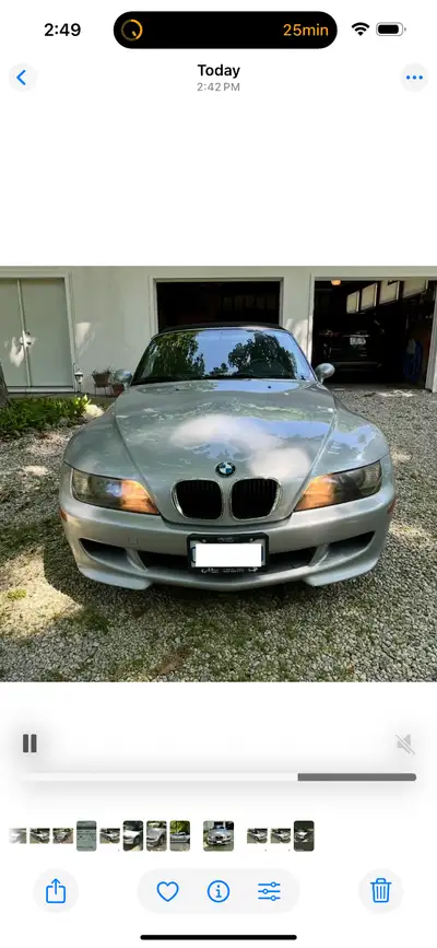 Black leather interior M package Power windows Power roof Power seats