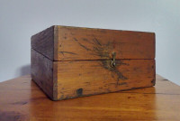 Antique or Vintage Distressed or Primative Wooden Box