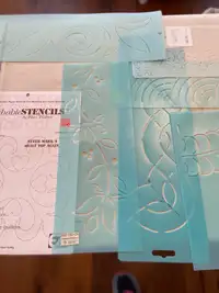 Quilting stencils, different sizes and designs