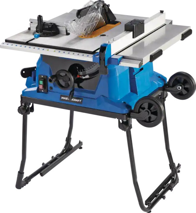 Mastercraft 15 Amp Portable Table Saw With Stand in Power Tools in Oakville / Halton Region