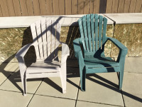 Resin Adirondack chairs
