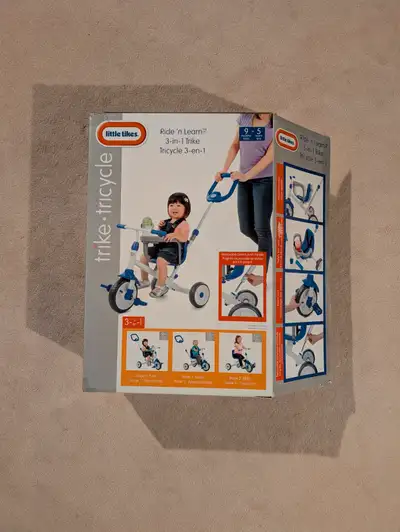 Gently used Little Tikes - Ride 'N Learn 3-in-1 Trike (blue), View more