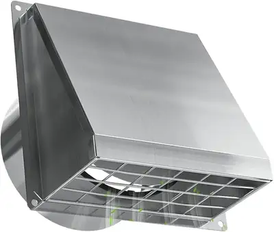 Dryer Vent Cover Outside 6 Inch Wall Vent with Removable Mesh -3, View more