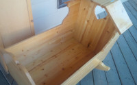 Older Hand-Made Baby Cradle, Pine, See Pictures
