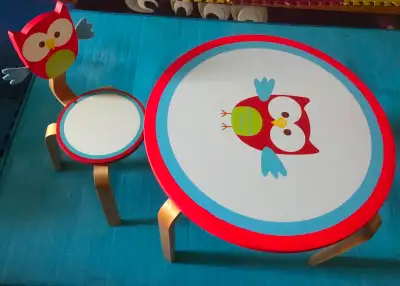 Kids Table and Chair set in good condition, View more
