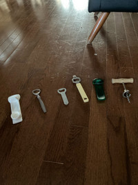 6 corkscrew, bottle openers