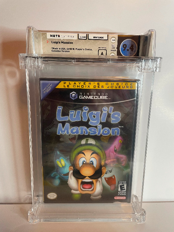 Luigis Mansion 9.4 WATA Game Cube in Other in City of Toronto