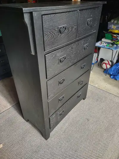 TALL WOODEN DRESSER IN GOOD SHAPE , View more