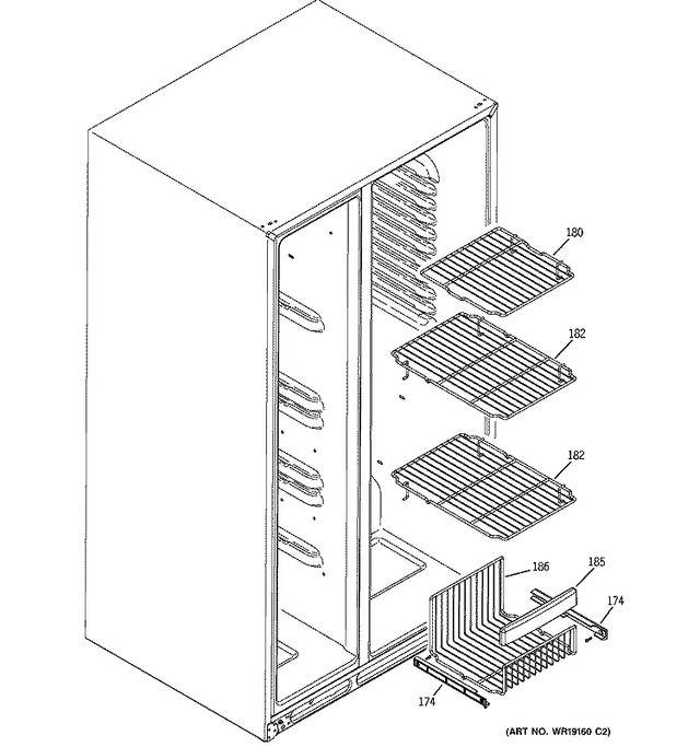 Spare parts for General Electric fridge Model # GSS25XSE SS dans Réfrigérateurs  à London - Image 3