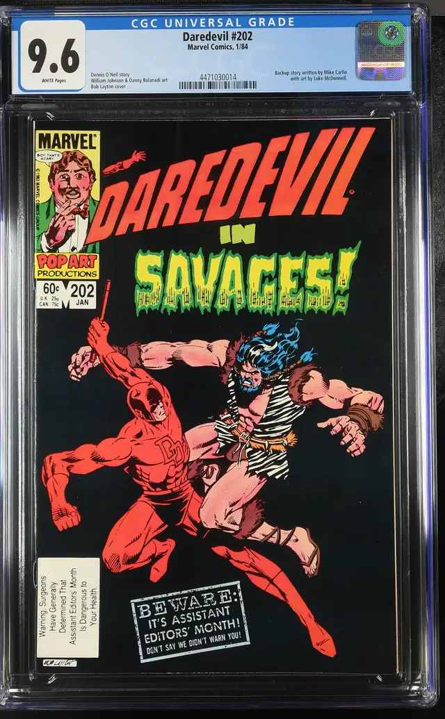 Daredevil #202 - CGC Graded Comic - SAVAGES! - Marvel in Comics & Graphic Novels in Edmonton - Image 2