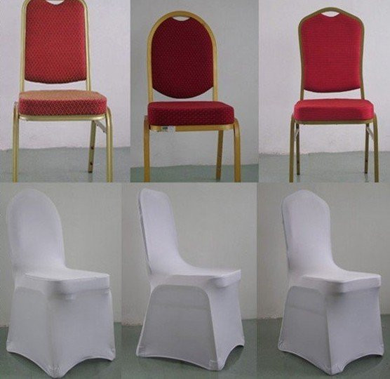 White spandex chair covers - rental in Wedding in Markham / York Region